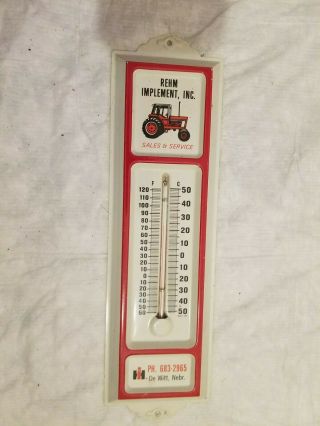 Ih International Thermometer Sign Dewitt Ne Farm Old Vintage Tractor
