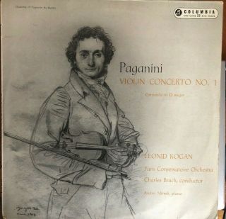 Paganini Violin Concerto 1 Leonid Kogan Columbia 33cx 1562 M -