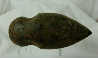 Authentic Native Kentucky Tennessee Flint Stone 3/4 Groove Small Axe Head Relic 3