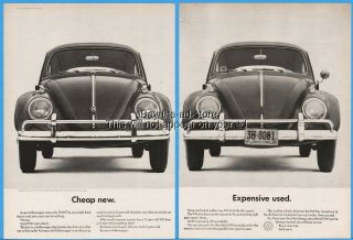 1962 Vw Beetle Expensive Classic Car Photo Volkswagen Two Page Ad