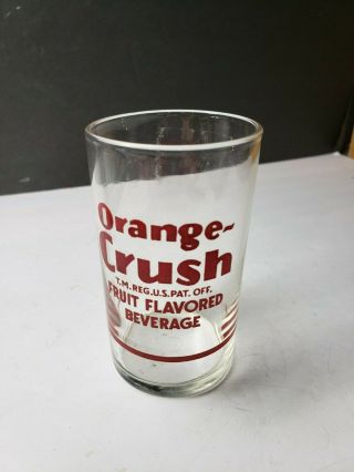 Vintage Orange Crush Soda Fountain Diner Advertising Measuring Glass