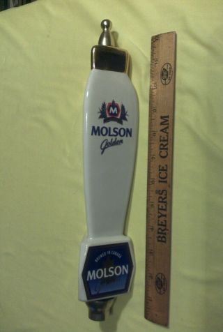 Molson Golden Beer Tap Handle