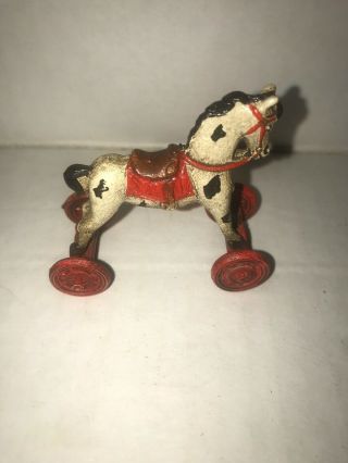 Miniature Hobby Horse On Wheels 2” Lead