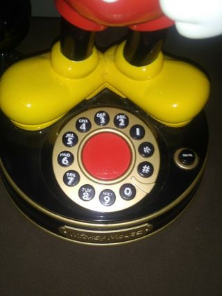 Vintage Disney Mickey Mouse 1997 Telemania Telephone Phone - Collectable 2