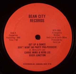 Carrie Mims & Herb Lee River Junction 12 " Mega Rare Funk Modern Soul Bean City