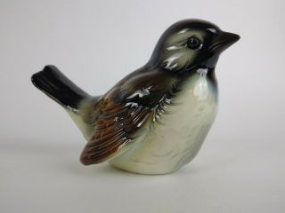 Vintage Blue,  Brown 4 ",  Ceramic West Germany Goebel Sparrow Bird Cv 73