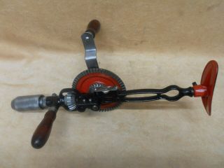Vintage Millers Falls No.  12 Hand Crank Drill - Two Speed Breast Drill - Cond.