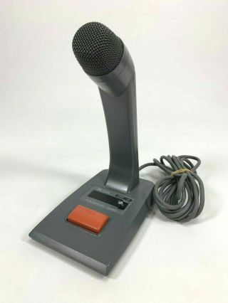 Toa Electronics Pm - 660u Desktop Paging Mic Moving Coil Microphone Vtg