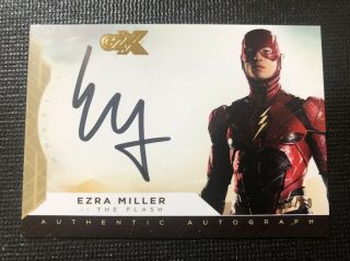 Ezra Miller As The Flash 2019 Czx Heroes Villains Autograph Auto 30/50