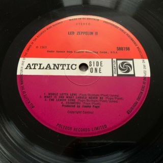 Led Zeppelin II - 2 - first Pressing misprint,  Wreck label - Vinyl LP 1st press 2