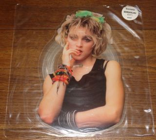 Madonna Borderline Uk Shaped 7 " Picture Disc With Stickered Sleeve