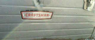 Vintage Craftsman ' Crown - logo ' 6500 Toolbox w.  Carry Tray 2