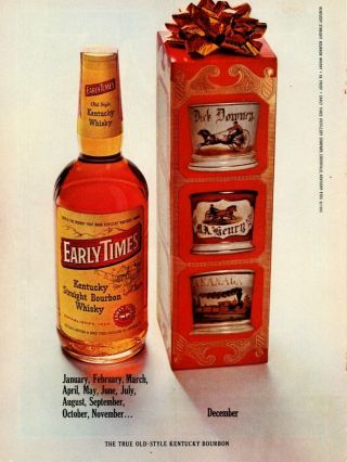 1966 Early Times 86 Proof Kentucky Straight Bourbon Whiskey Louisville Print Ad