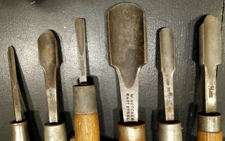 Vintage Set Of Woodworkers Gouges/wood Turning Tools