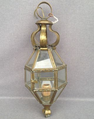 Big Antique French Ceiling Lamp Lantern Early 1900 