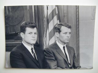 Robert F.  Kennedy,  Ted,  Unpublished Photo First Assassination Interview