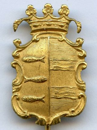 Sweden Vintage Coat Of Arms Badge Pin Grade