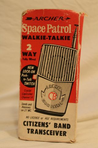 Vintage 70s Archer Space Patrol Walkie Talkie