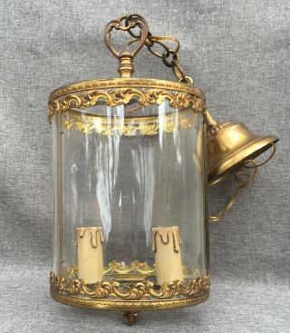 Antique French Ceiling Lamp Lantern Early 1900 