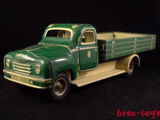 Vintage tin toy pick up trailer truck TIPPCO US ZONE GERMANY 1950s TCO - 003 2