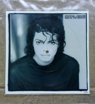 Michael Jackson ‎– Man In The Mirror Rare Limited Edition Square Picture Disc