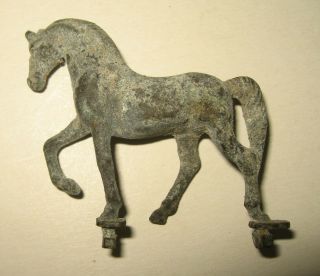 Small Old Vintage Antique 2 " Bronze Brass Metal Horse Figurine Toy Model Figure