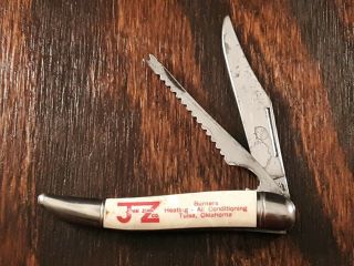 Imperial Fish Knife Made In Usa 1956 - 1988 Vintage Tulsa Oklahoma Advertising