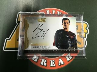 2019 Dc Czx Heroes & Villains Henry Cavill As Superman Signatures Auto /50