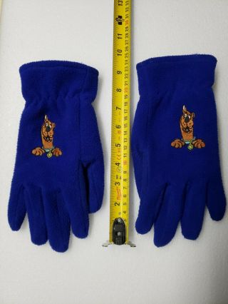 Vintage Scooby - Doo Unisex Gloves By Cartoon Network Tm 1998 Hanna Barbera Blue