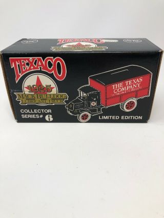 Ertl Texaco 1925 Mack Bulldog Lubricant Truck Coin Bank Collector Series 6