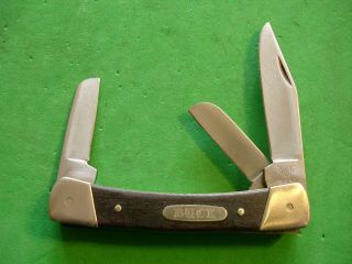 Ntsa Vintage Buck Usa " Colt " 3 1/4 " Closed 3 Blade Pocket Knife 703 Pre 86