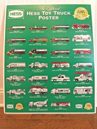 Hess Toy Truck Millennium Edition 1964 - 2000 Collectors Poster 24 " X 30 "