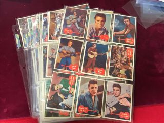 1956 Topps Bubbles Complete 66 Card Elvis Presley Set Vg - Ex (pl1)