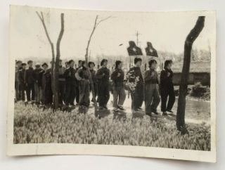 China Militia Target Practice Training Vintage Chinese Photo 1960/70s
