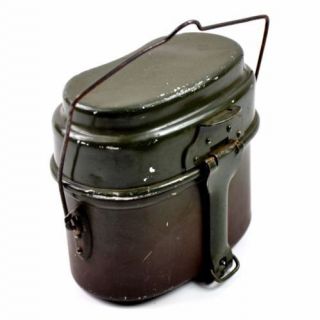 Polish Army Mess Kit.  Aluminium Military Bowler Pot