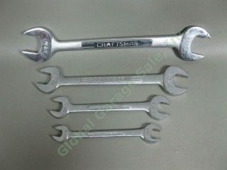 Craftsman British Standard Whitworth Open End 4 Wrench Set 4368 8 Size 1/8 - 9/16w