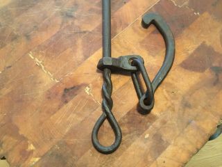 Antique Hand Wrought Iron Tool