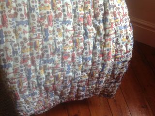 Vintage Japanese Feather Filled Eiderdown/quilt Sofa Throw 56 " Wide X 80 " Long