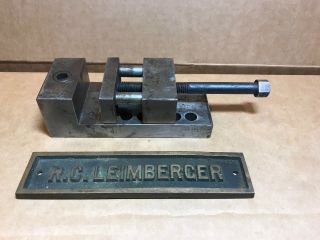 Vintage Custom Made By Machinist Milling Mill Vise Tool 2 " Jaw Drill Press 1940s