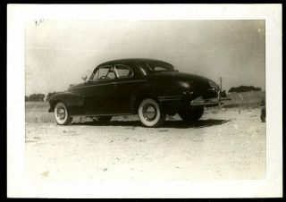 Vintage Photo Art Deco Old Vintage Car Eagle Mt.  Lake,  Texas 1945