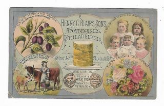 Trade Card Henry Blair 