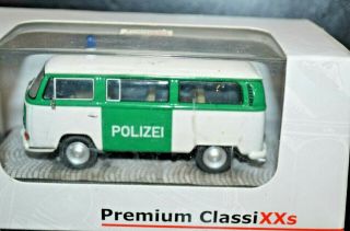 1/43 Scale Vw T2 28 Polizei Bus - Premium Classixxs 11304