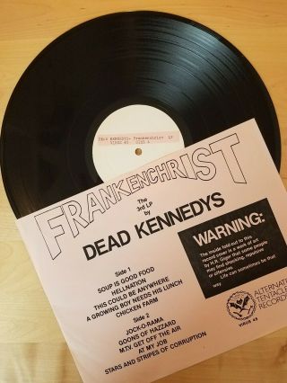 Dead Kennedys Frankenchrist Test Press Insert W/ Giger Poster 1985 Archive Rare