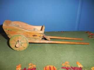 Vintage Antique Miniature Rustic Toy Horse Cart/wagon