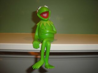 Vintage Hallmark Christmas Stocking Hanger - Kermit The Frog - Muppets - 1