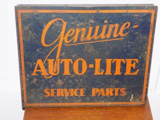 Vintage Auto - Lite Service Parts Metal Cabinet