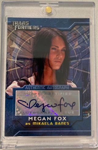 Transformers Megan Fox Autograph Card Topps Rare 2007