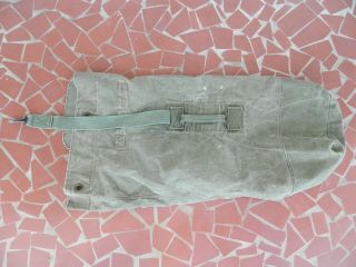 Us Army Vietnam War Era - 1960s Olive Green Duffel Bag Us Marked