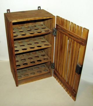 Fantastic Antique Primitive Wood Wooden Egg Crate Holder Farm Box 18 "