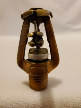 Vintage Antique 1896 Manufacturers Model A Brass Upright Fire Sprinkler Head